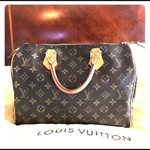 Authentic Louis Vuitton Monogram Speedy 30